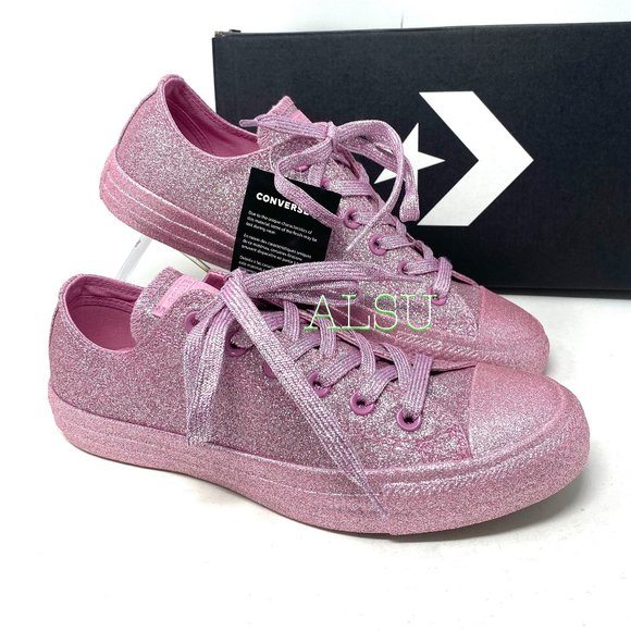 Converse Shoes - SANTA’S DEAL 🎄 Converse Chuck Taylor All Stars Low Glitter Pink Women's 162993C